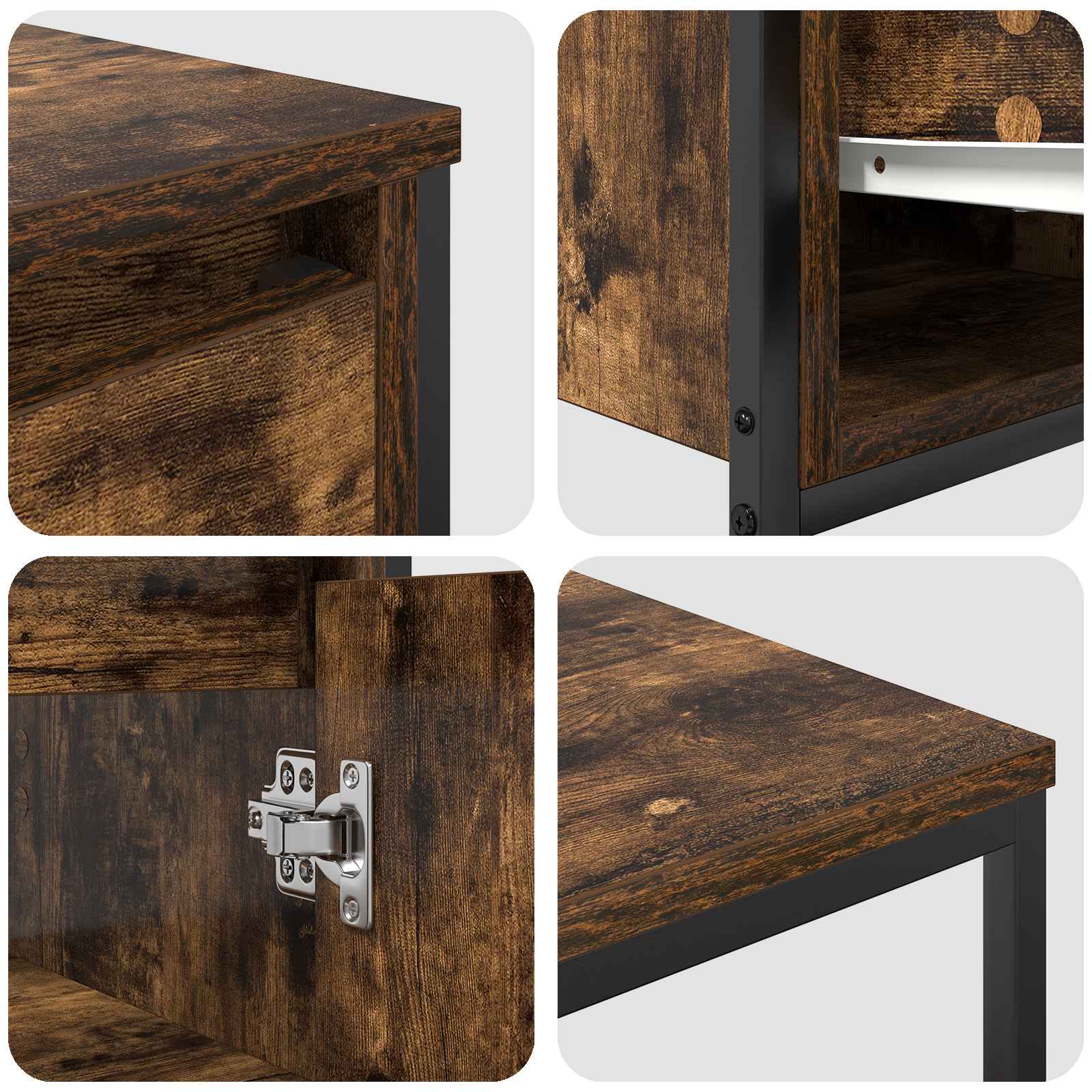 Set di mobili per il bagno 2 pcs Rovere Affumicato e Nero 3328376