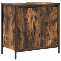 Set di mobili per il bagno 3 pcs Rovere affumicato e Nero 3328396