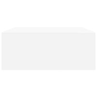 vidaXL Tavolino da Salotto con Cassetti Bianco 100x100x40 cm