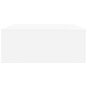 Tavolino da Salotto con Cassetti Bianco 100x100x40 cm 3328399