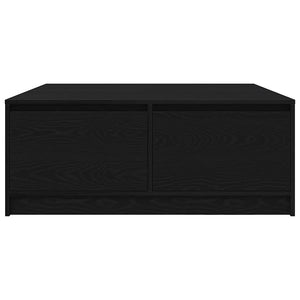 Tavolino da Salotto con Cassetti Rovere Nero 100x100x40 cm 3328400