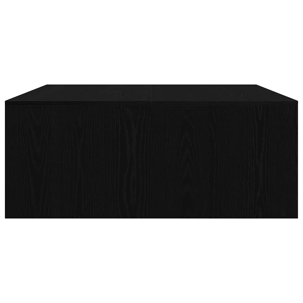 Tavolino da Salotto con Cassetti Rovere Nero 100x100x40 cm 3328400