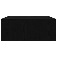 Tavolino da Salotto con Cassetti Rovere Nero 100x100x40 cm 3328400