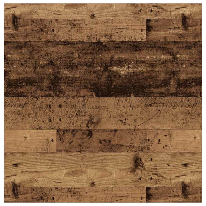 Tavolino da Salotto con Cassetti Legno Antico 100x100x40 cm