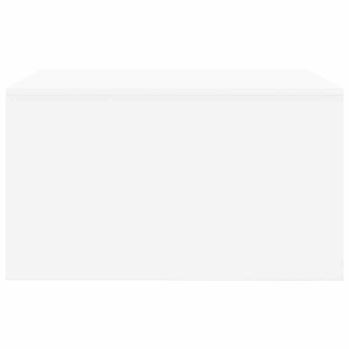 Tavolino da Salotto con Cassetti-Tavolino da soggiorno-Tavolo Bianco 70,5x70x40 cm