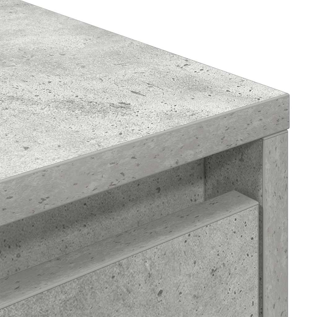 vidaXL Mobile Porta TV con Luci LED Grigio Cemento 160,5x41x50 cm