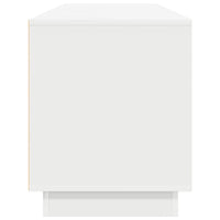 vidaXL Mobile Porta TV con Luci LED Bianco 193,5x41x50 cm