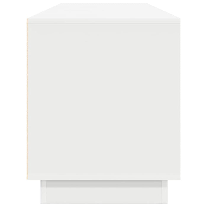 vidaXL Mobile Porta TV con Luci LED Bianco 193,5x41x50 cm