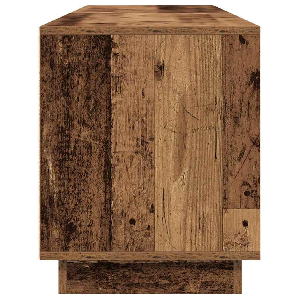 vidaXL Mobile Porta TV con Luci LED Legno Antico 193,5x41x50 cm