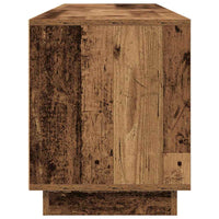 vidaXL Mobile Porta TV con Luci LED Legno Antico 193,5x41x50 cm