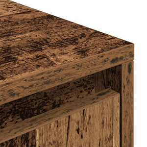 vidaXL Mobile Porta TV con Luci LED Legno Antico 193,5x41x50 cm