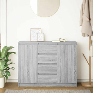 vidaXL Credenza con Cassetti Grigio Sonoma 100,5x35x76cm in Truciolato