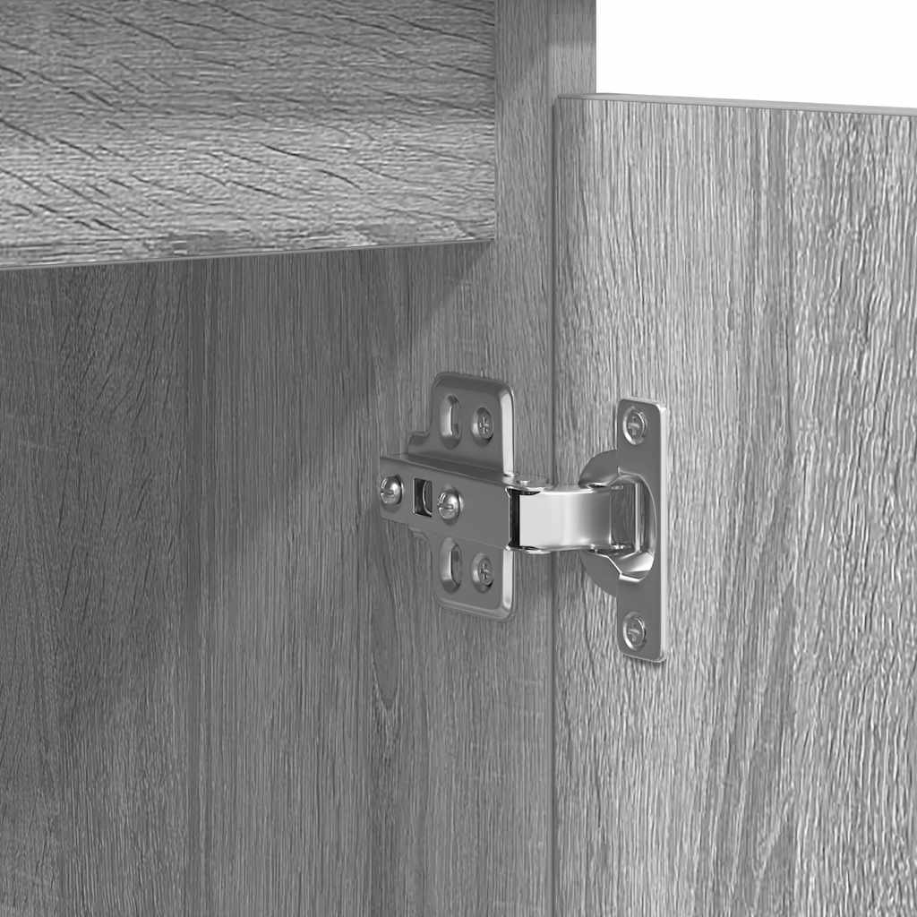 vidaXL Credenza con Cassetti Grigio Sonoma 100,5x35x76cm in Truciolato