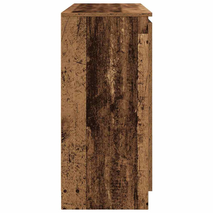 Credenza con Cassetti Legno Antico 100,5x35x76 cm in Truciolato
