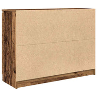 Credenza con Cassetti Legno Antico 100,5x35x76 cm in Truciolato