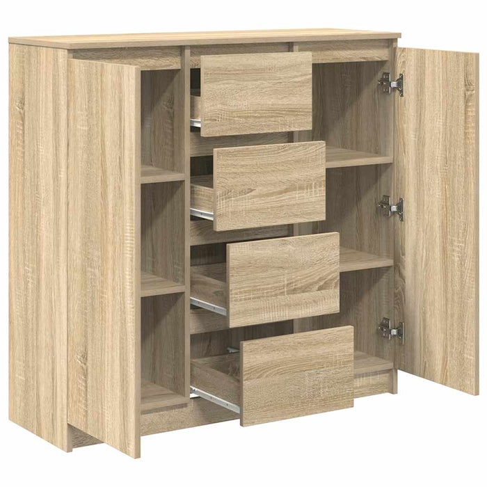 vidaXL Credenza con Cassetti Rovere Sonoma 100,5x35x98,5 cm Truciolato
