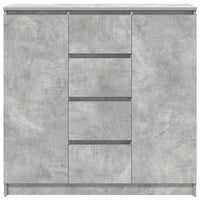 vidaXL Credenza con Cassetti Grigio Cemento 100,5x35x98,5cm Truciolato