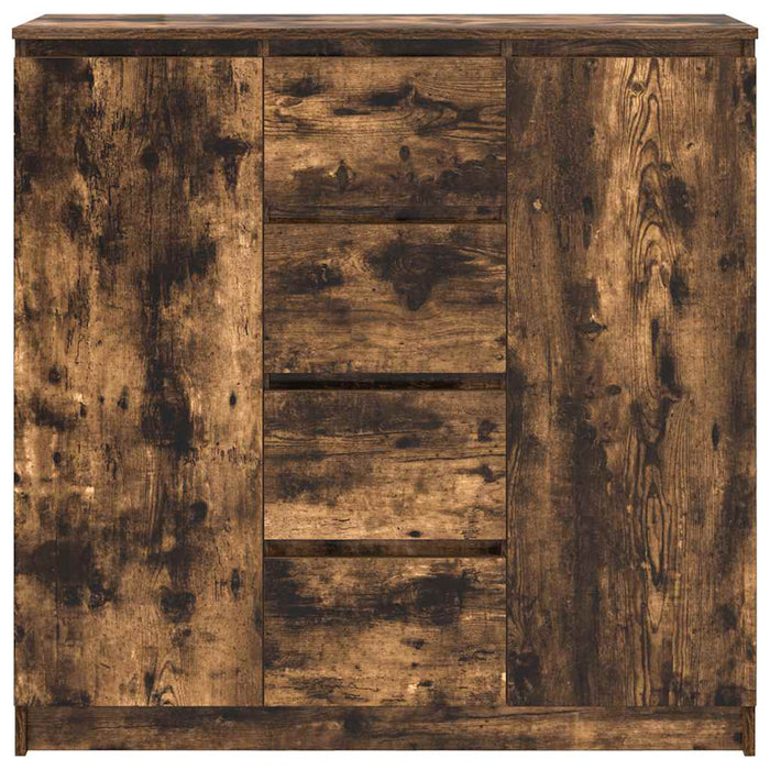 vidaXL Credenza con Cassetti Rovere Fumo 100,5x35x98,5cm in Truciolato