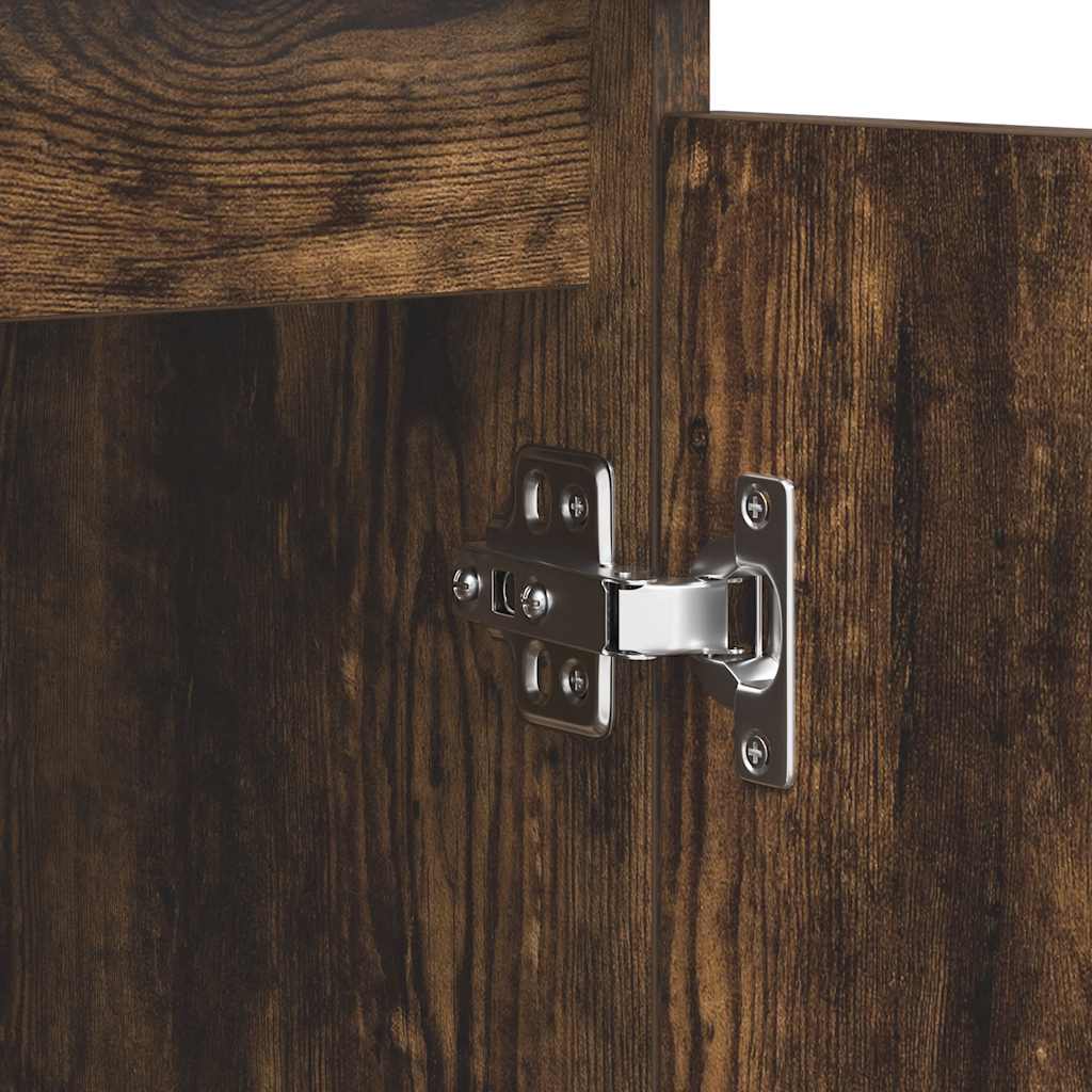 vidaXL Credenza con Cassetti Rovere Fumo 100,5x35x98,5cm in Truciolato