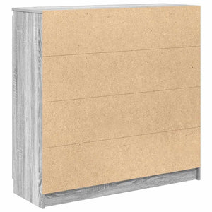 Credenza con Cassetti Grigio Sonoma 100,5x35x98,5 cm Truciolato 3328458