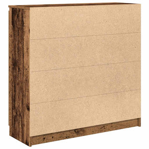 vidaXL Credenza con Cassetti Legno Antico 100,5x35x98,5 cm Truciolato