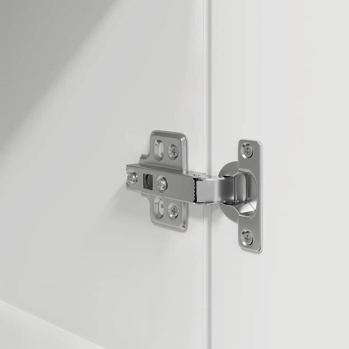 vidaXL Credenza Bianca 50x35x180 cm in Legno Multistrato