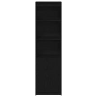 vidaXL Credenza Rovere Nero 50x35x180 cm in Legno Multistrato