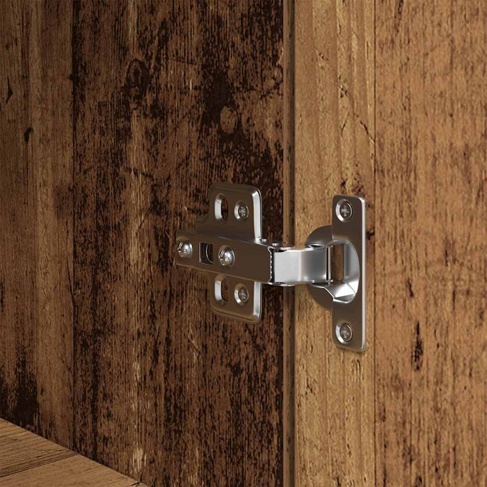 vidaXL Credenza Legno Antico 50x35x180 cm in Legno Multistrato