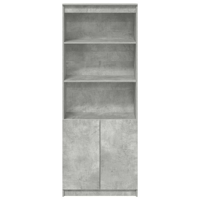 vidaXL Credenza Grigio Cemento 70x35x180 cm in Legno Multistrato