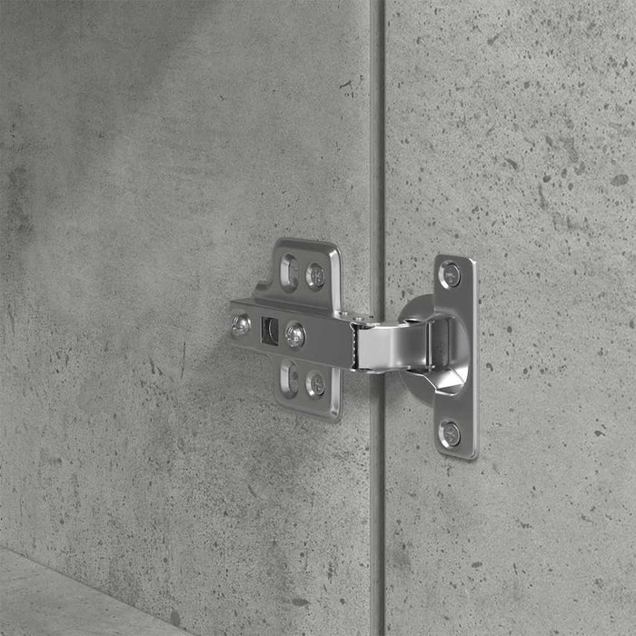 vidaXL Credenza Grigio Cemento 70x35x180 cm in Legno Multistrato