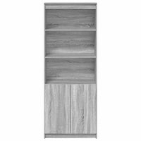 vidaXL Credenza Grigio Sonoma 70x35x180 cm in Legno Multistrato
