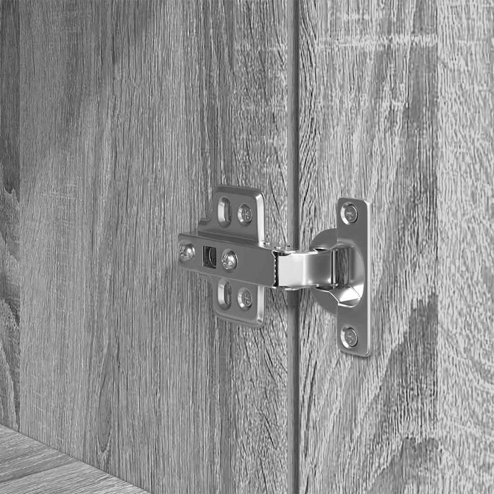 vidaXL Credenza Grigio Sonoma 70x35x180 cm in Legno Multistrato