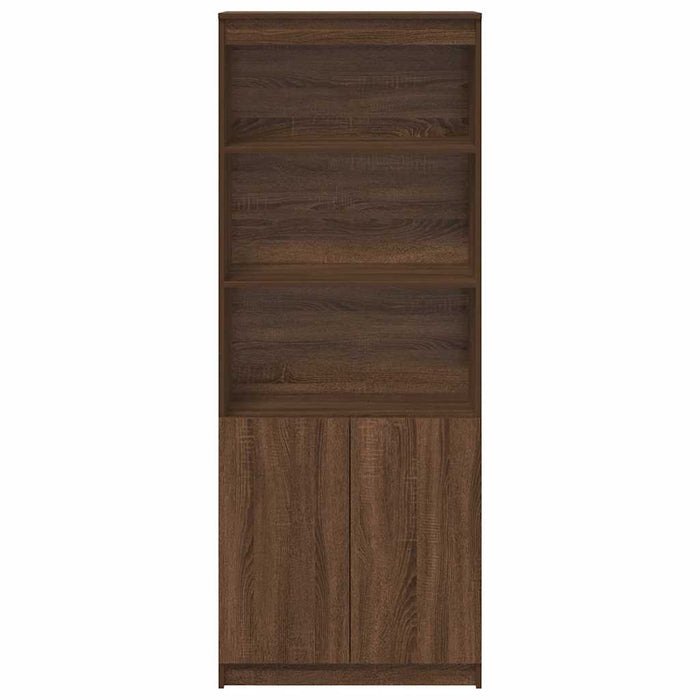 vidaXL Credenza Rovere Marrone 70x35x180 cm in Legno Multistrato