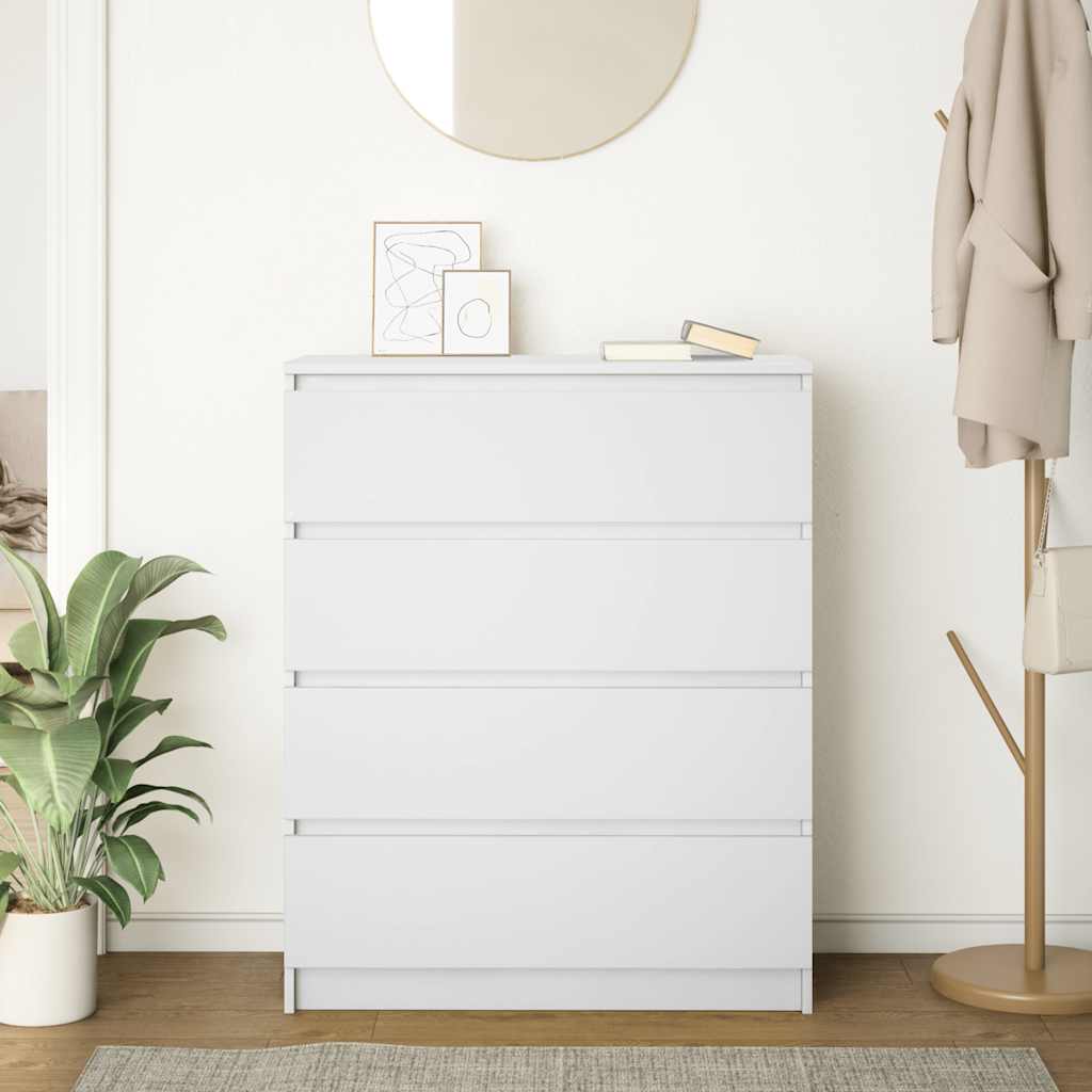 Credenza Bianca 80x35x99 cm in Legno Multistrato 3328480