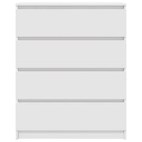 vidaXL Credenza Bianca 80x35x99 cm in Legno Multistrato