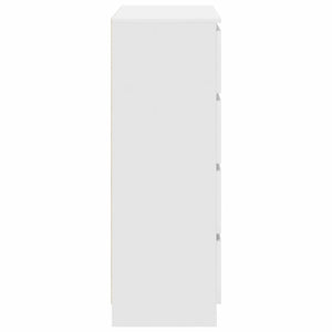 vidaXL Credenza Bianca 80x35x99 cm in Legno Multistrato