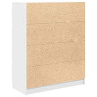 vidaXL Credenza Bianca 80x35x99 cm in Legno Multistrato