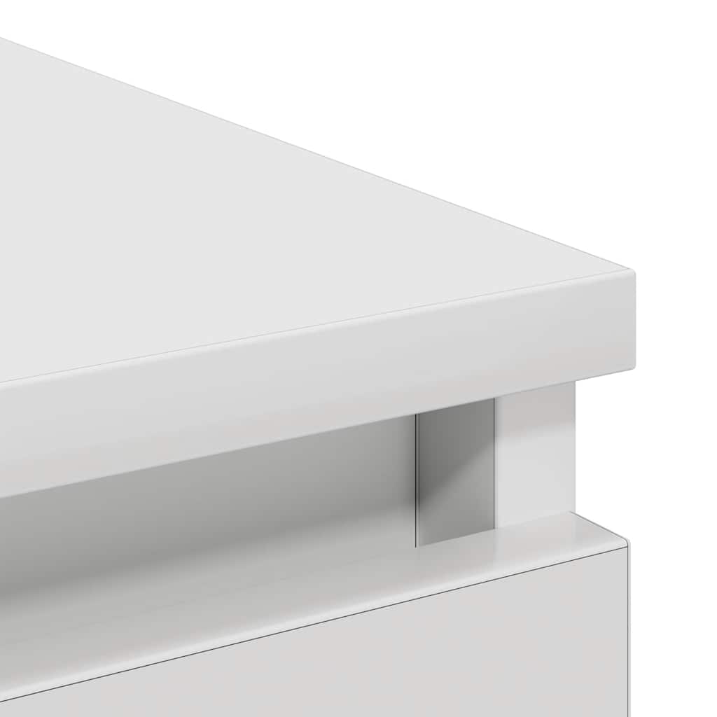 vidaXL Credenza Bianca 80x35x99 cm in Legno Multistrato