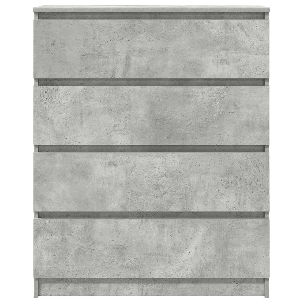 vidaXL Credenza Grigio Cemento 80x35x99 cm in Legno Multistrato