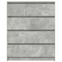 vidaXL Credenza Grigio Cemento 80x35x99 cm in Legno Multistrato