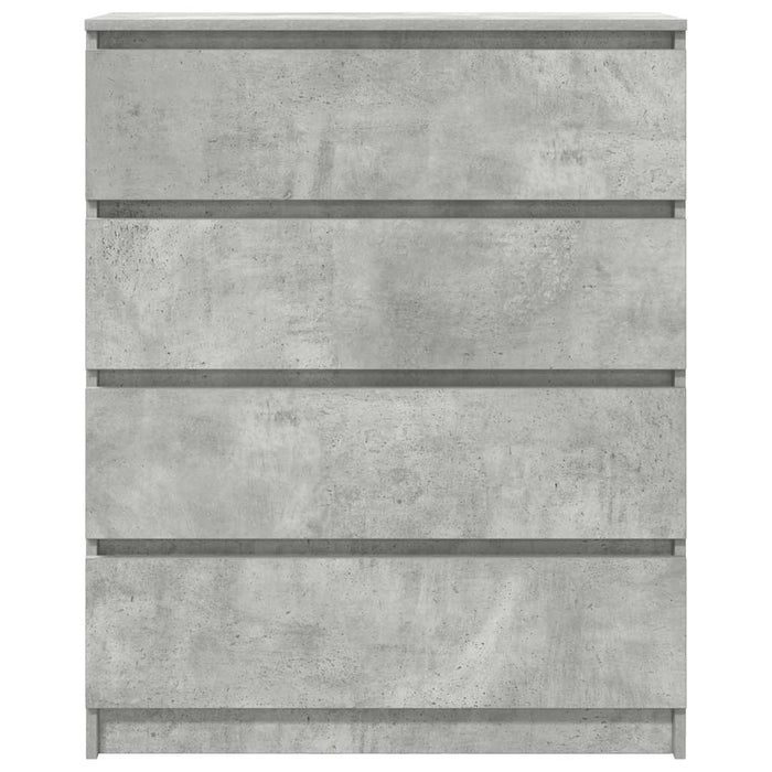 vidaXL Credenza Grigio Cemento 80x35x99 cm in Legno Multistrato