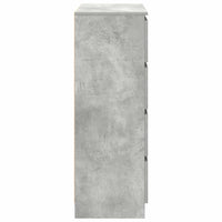 vidaXL Credenza Grigio Cemento 80x35x99 cm in Legno Multistrato