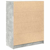 vidaXL Credenza Grigio Cemento 80x35x99 cm in Legno Multistrato