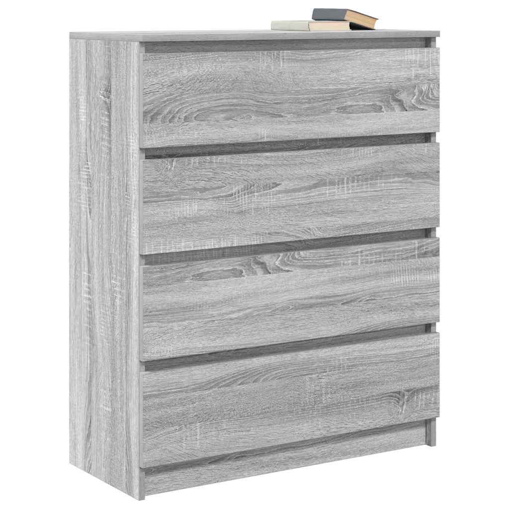 Credenza Grigio Sonoma 80x35x99 cm in Legno Multistrato 3328485