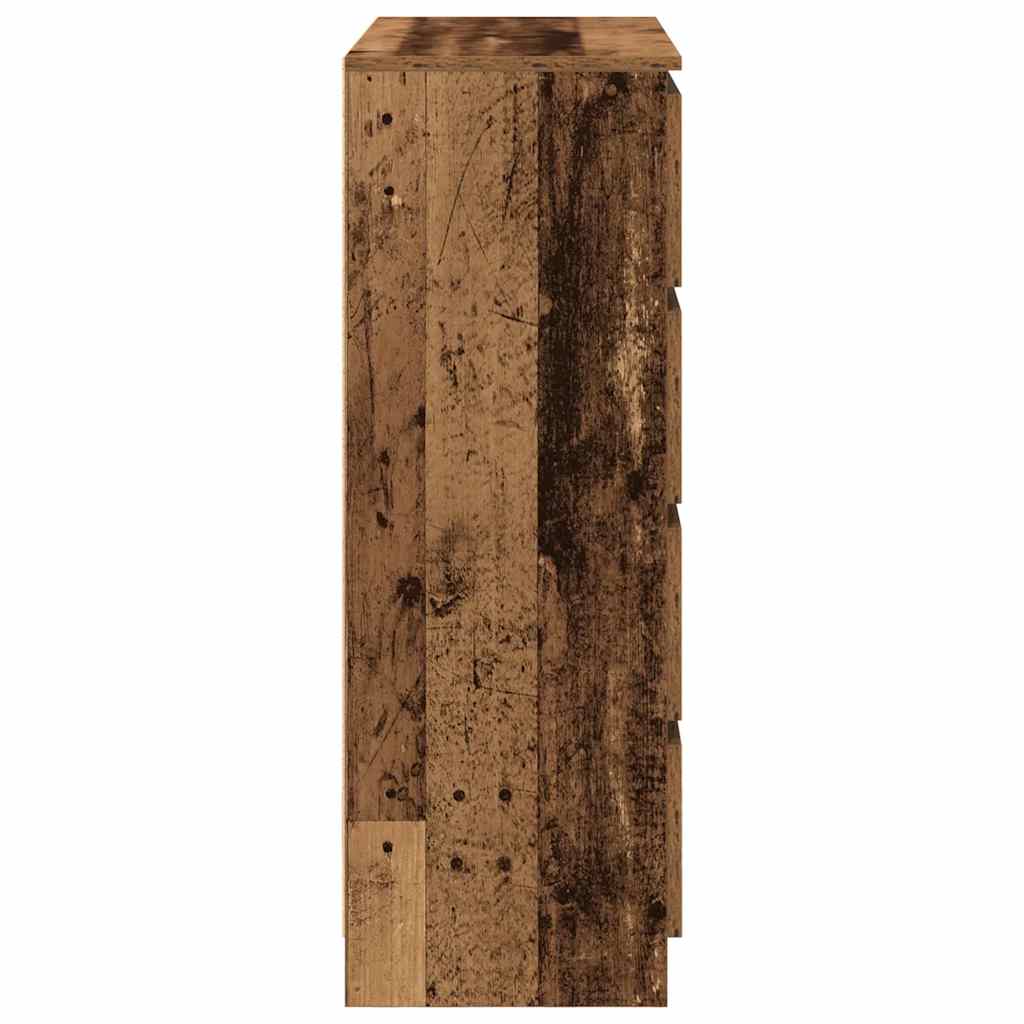 Credenza-Buffet-Armadio da cucina Legno Antico 80x35x99 cm in Legno Multistrato