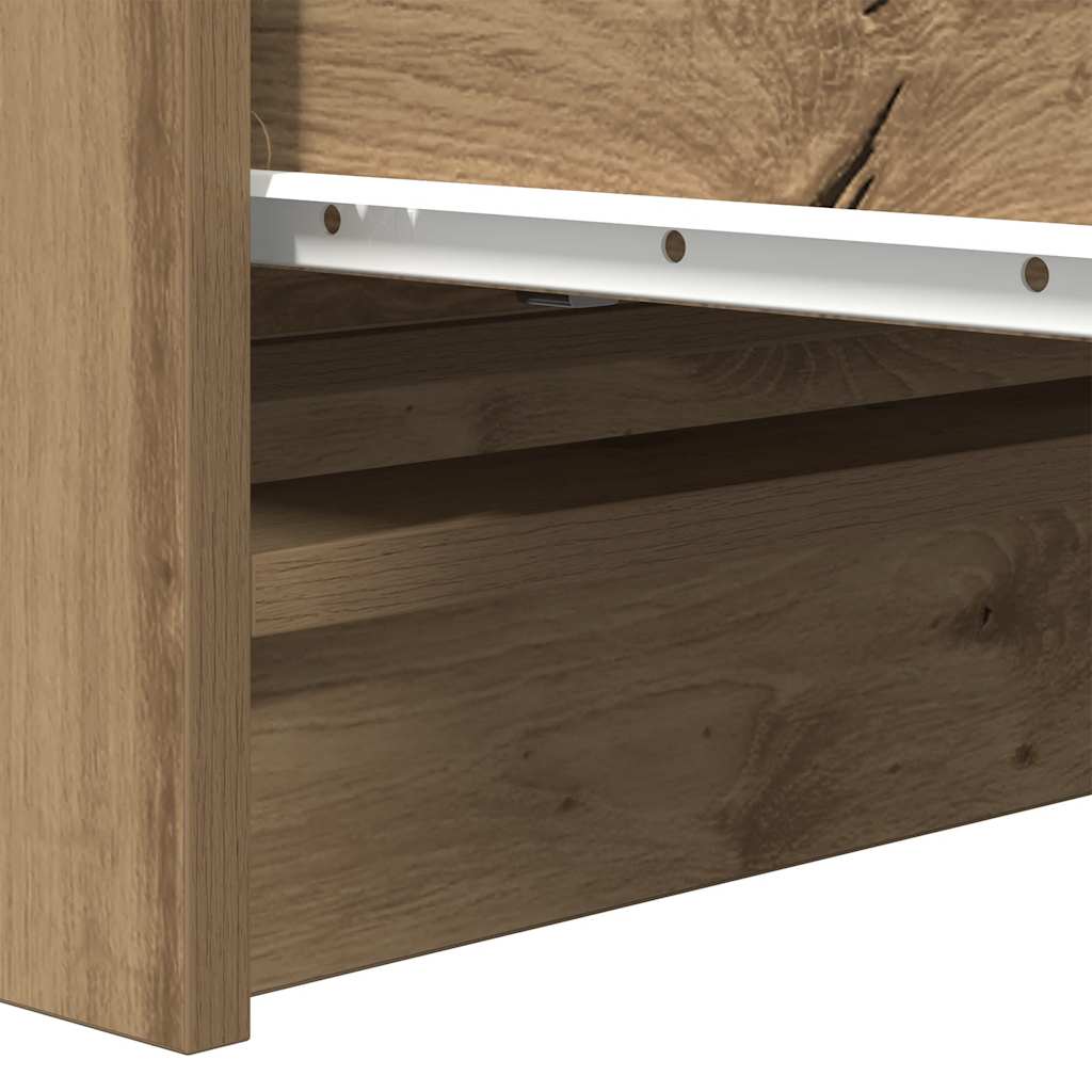 vidaXL Credenza Rovere Artigianale 80x35x99 cm in Legno Multistrato