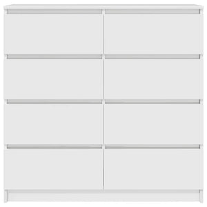 Credenza Bianca 100x35x99 cm in Legno Multistrato 3328489