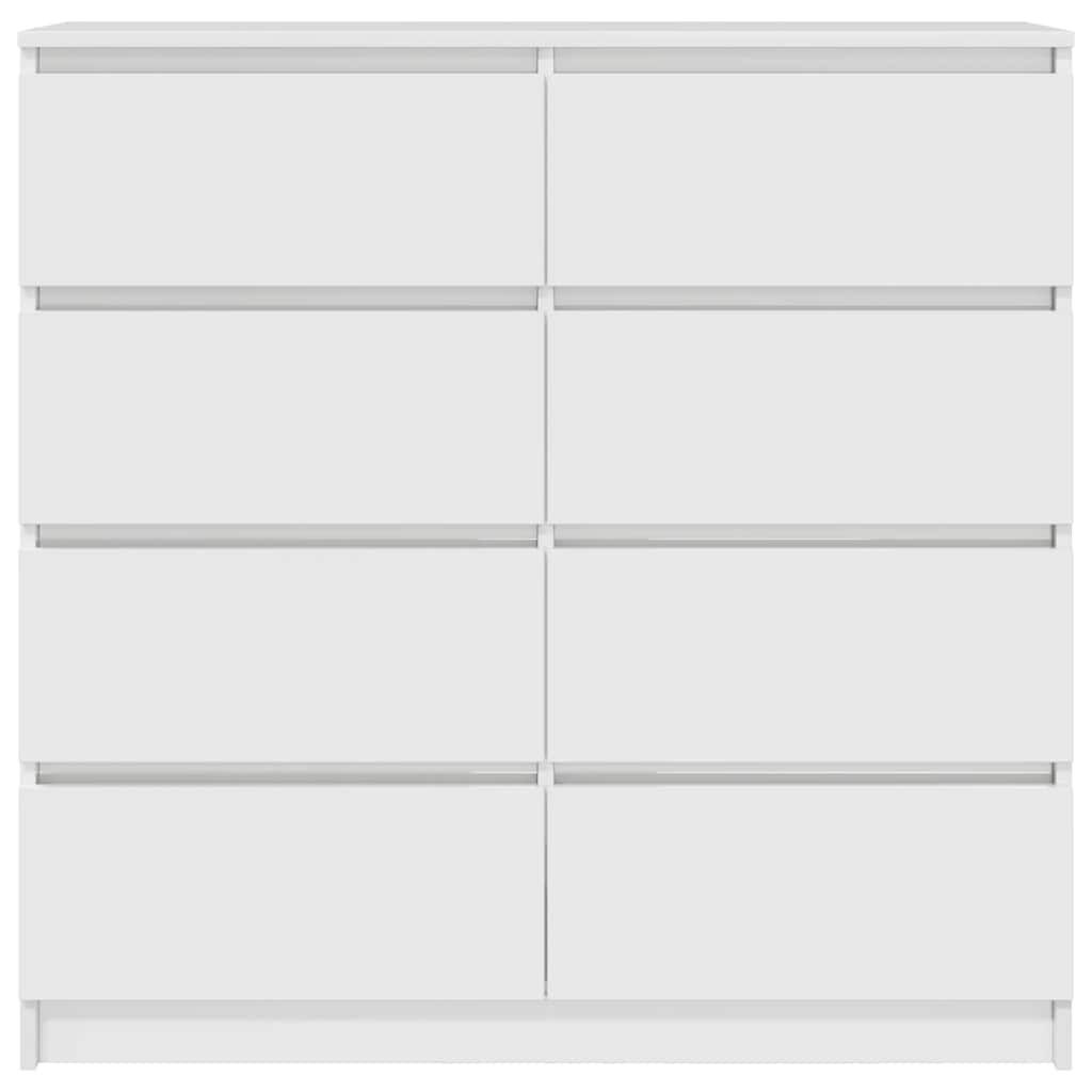 vidaXL Credenza Bianca 100x35x99 cm in Legno Multistrato