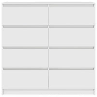vidaXL Credenza Bianca 100x35x99 cm in Legno Multistrato