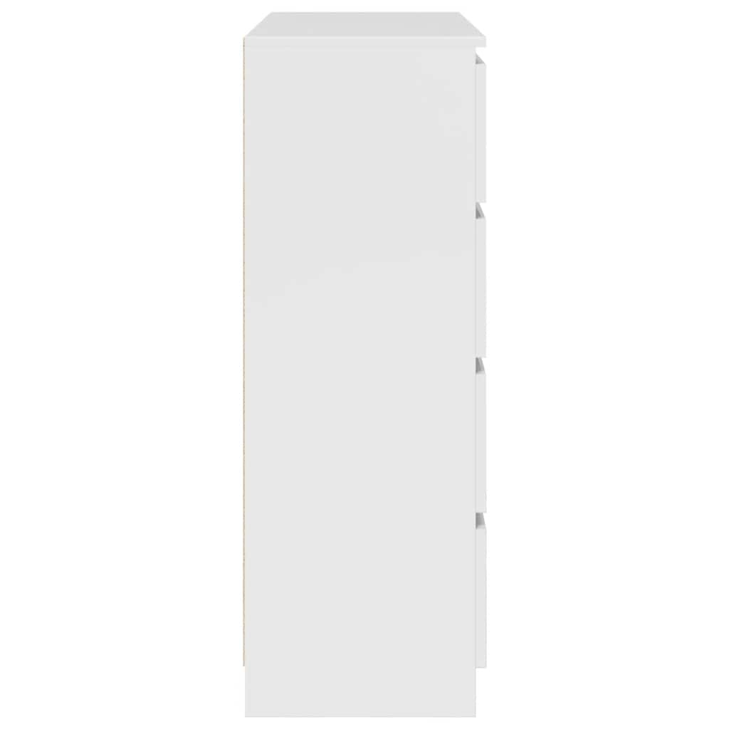 Credenza Bianca 100x35x99 cm in Legno Multistrato 3328489